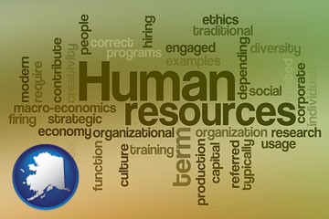 human resources concepts - with Alaska icon