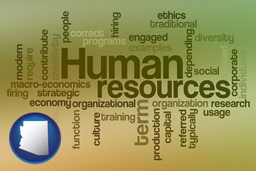 human resources concepts - with Arizona icon