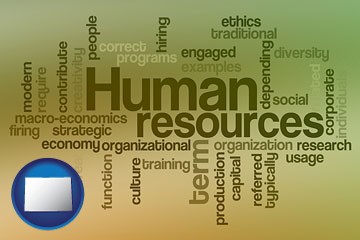 human resources concepts - with Colorado icon