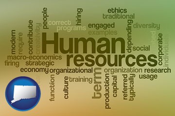 human resources concepts - with Connecticut icon