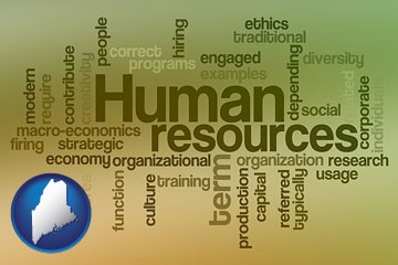 human resources concepts - with Maine icon