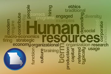 human resources concepts - with Missouri icon