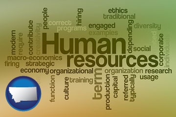 human resources concepts - with Montana icon