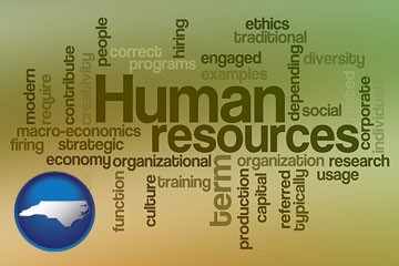 human resources concepts - with North Carolina icon