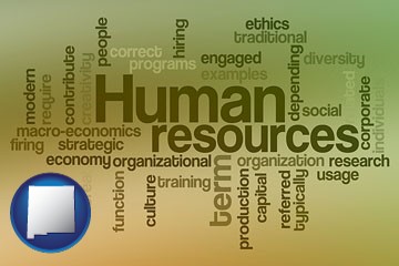 human resources concepts - with New Mexico icon