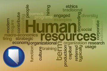 human resources concepts - with Nevada icon