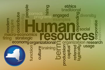 human resources concepts - with New York icon