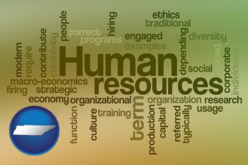 human resources concepts - with Tennessee icon