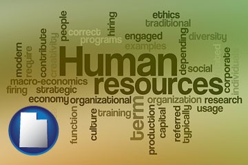human resources concepts - with Utah icon
