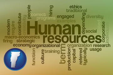 human resources concepts - with Vermont icon
