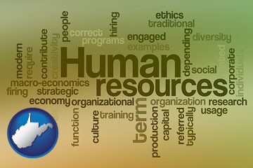 human resources concepts - with West Virginia icon