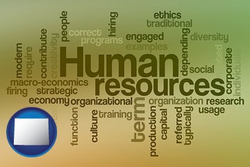 human resources concepts - with Wyoming icon
