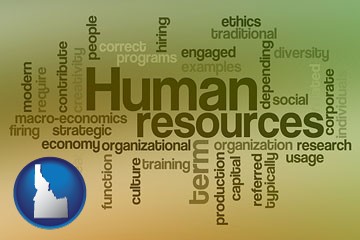 human resources concepts - with Idaho icon